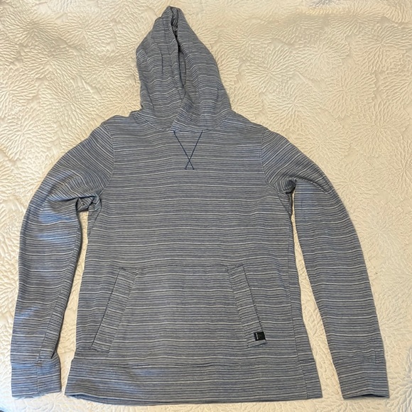 Prana Other - Blue Prana Hoodie Sweatshirt Medium Blue and White Stripes